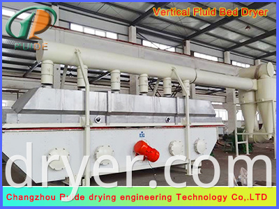 Fluid drying bed machine for mineral